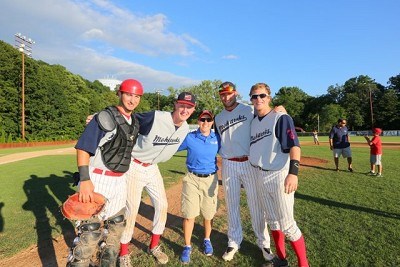 Kevin Guthrie (Brown), Trey Wingenter (Auburn), Trainer Carla Pasquarelli, Dylan Smith (Auburn), and Jordan Ebert (Auburn)